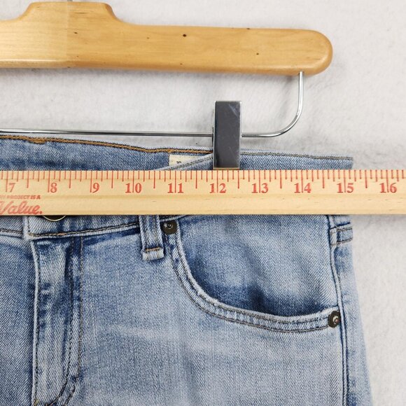 Rag & Bone Jeans Womens 27 Blue The Dre Light Wash Boyfriend Raw Hem Casual - Picture 4 of 14